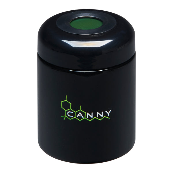 CANNY UV Jar With Hygrometer - Storage Herb Glass Jar and Air-Tight Lid Smell Proof Container Odor Resistant